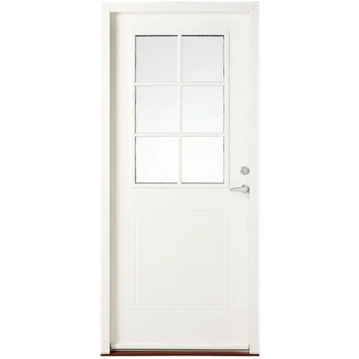 Swedoor  -400 Facadedør Med Glas 948x2115   Venstrehængt Hvid