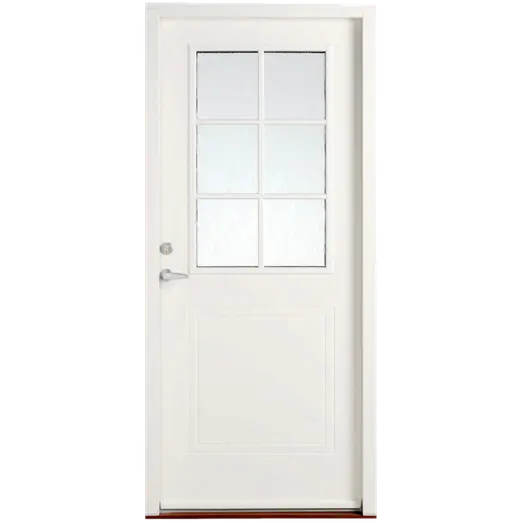 Swedoor  -400 Facadedør Med Glas 948x2115   Højrehængt Hvid