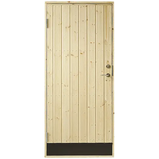 Plus Udhusdør Panel Inkl  Karm   88 6x197