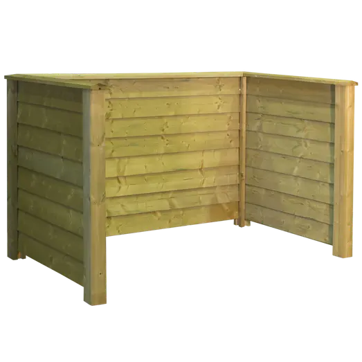 Plus Klink Renovationsskjuler   Træstolper Til Nedgravning 108x194   Trykimp