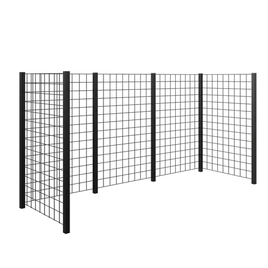 Plus Renovationsskjul Stålespalier 288x99x147   Sort