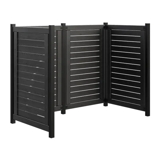 Plus Lund Renovationsskjul 85x124x165   Sort