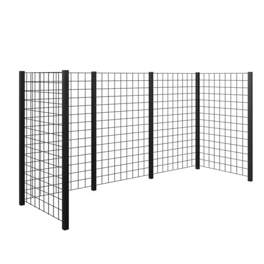Plus Lund Renovationsskjul 85x124x325   Sort