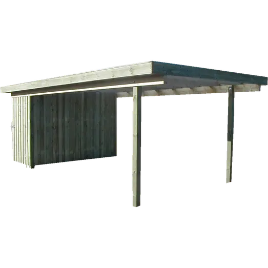 Erik Carport Med Redskabsrum 320x604     Plast Trapeztag