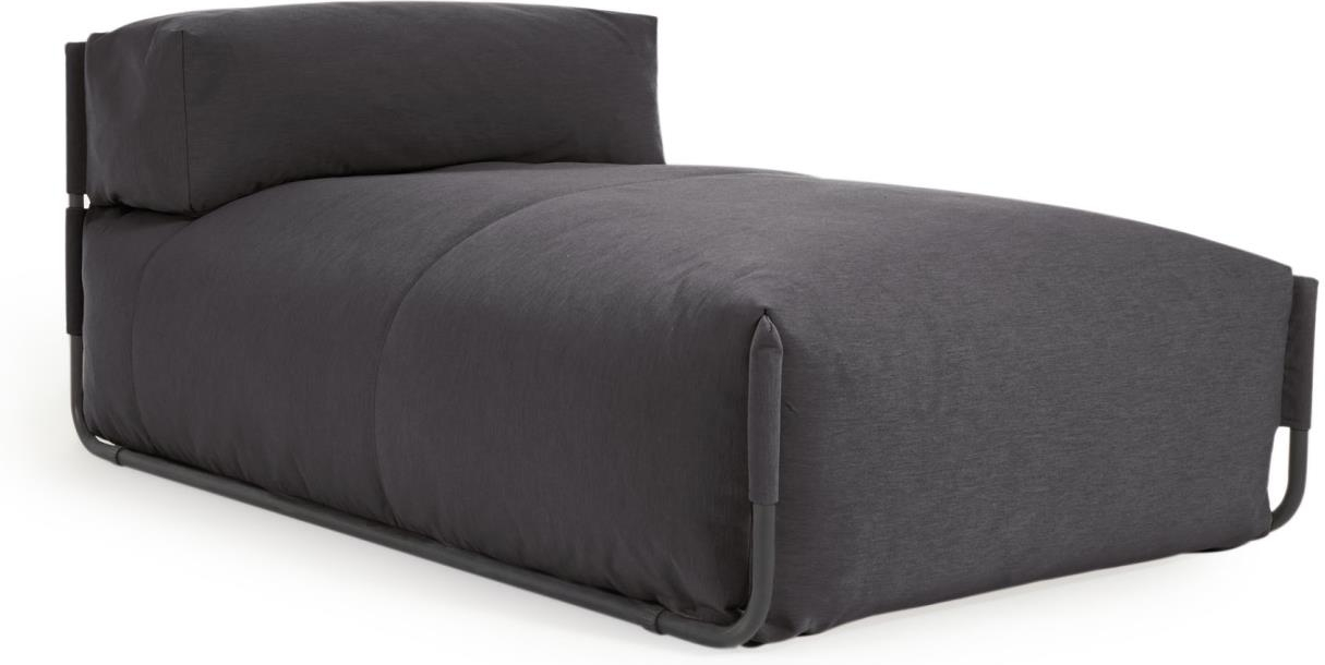 Square  Chaiselong  Mørkegrå  H65x101x165    Stof