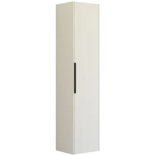 Scanbad Now Højskab   Enkelt Låge 176x40x35   Mat Sand  Stribet Front