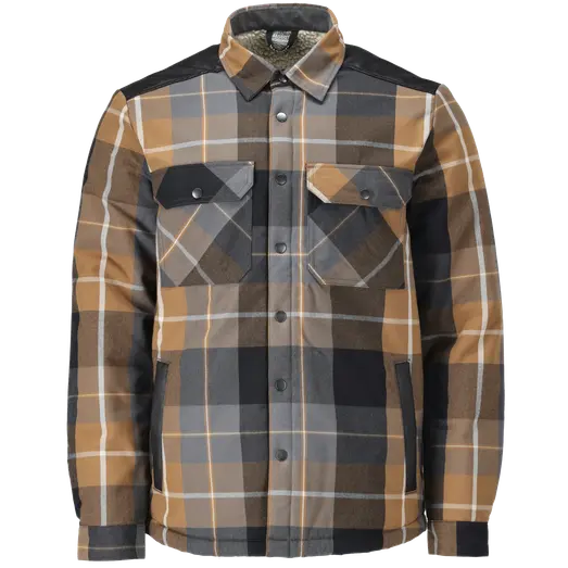 Mascot 23104 Flannel Skjorte   Fiberpelsfór Nøddebrun Ternet Str