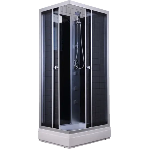 Milobad Rondo Brusekabine 70x90   Med Massagedyser