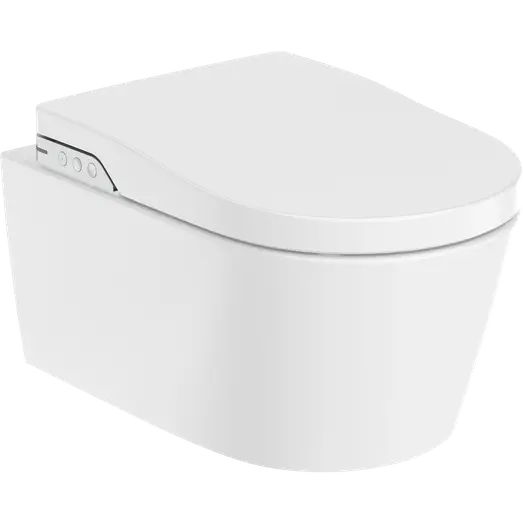 Laufen Roca Inspira Væghængt Duschtoilet Inkl  Softclose Sæde Hvid
