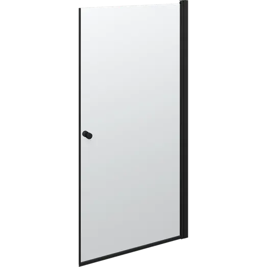 Scanbad Brusedør 99x200   Mat Sort