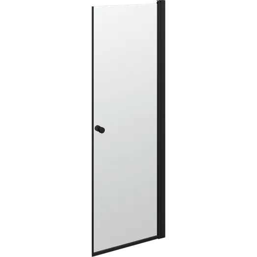 Scanbad Brusedør 69x200   Mat Sort