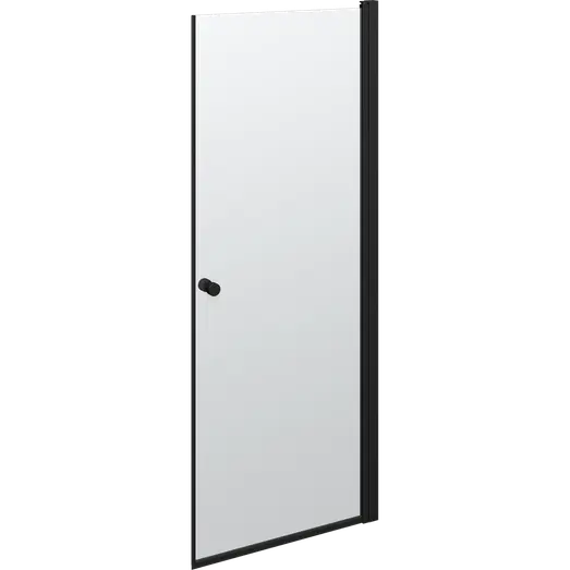 Scanbad Brusedør 79x200   Mat Sort