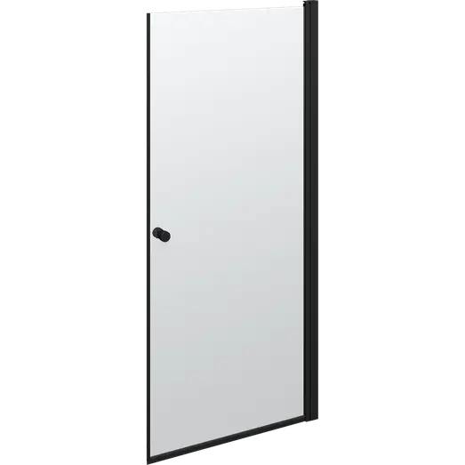 Scanbad Brusedør 89x200   Mat Sort