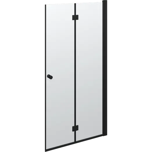 Scanbad Match Foldbar Brusedør 99x200   Mat Sort