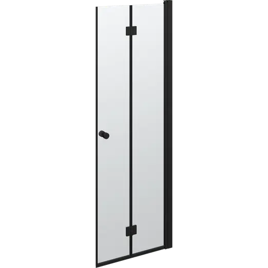 Scanbad Match Foldbar Brusedør 69x200   Mat Sort
