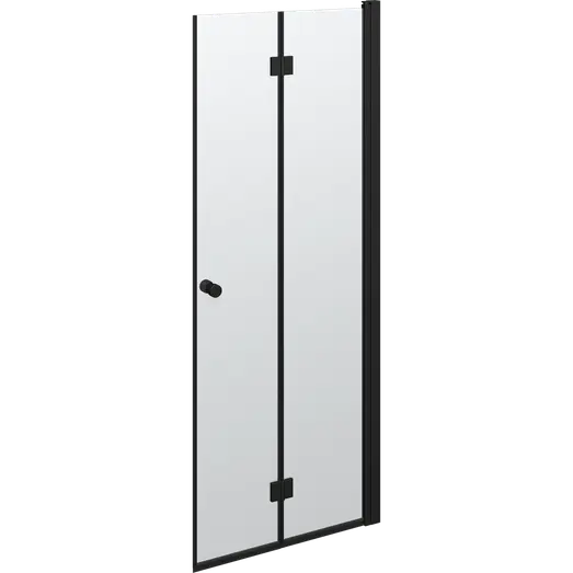 Scanbad Match Foldbar Brusedør 79x200   Mat Sort