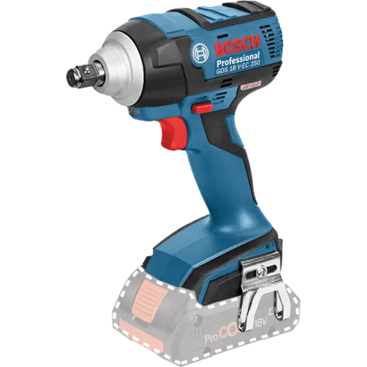 Bosch Gds 18v-  250 Slagnøgle Solo   Batteri   Lader