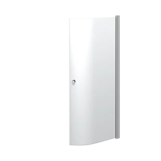 Scanbad Brusedør   Halvrund Klart Glas  Model 100
