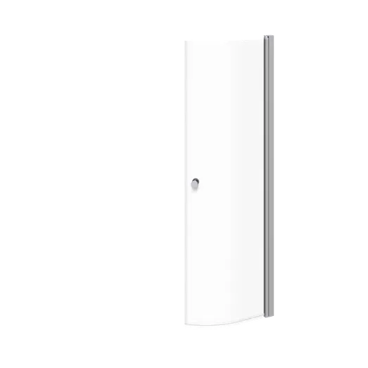 Scanbad Brusedør   Halvrund Klart Glas  Model 80