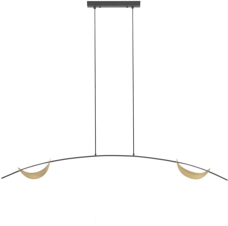 Anatolia  Hængelampe  Guld Sort  H140x15x150