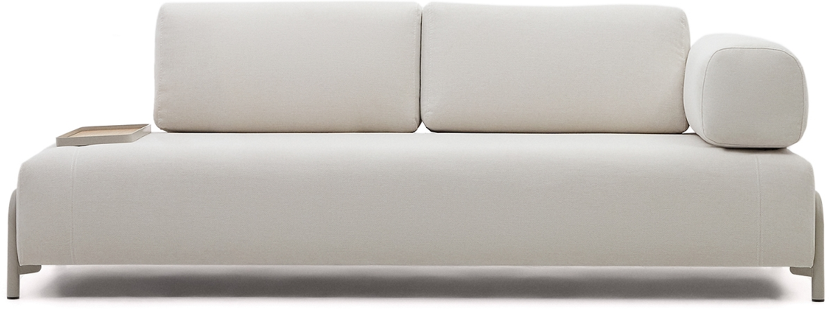 -personers Sofa Kave Home Compo Beige Chenille Nordisk Moderne Design 232x98x82   Oeko-tex Standard 100