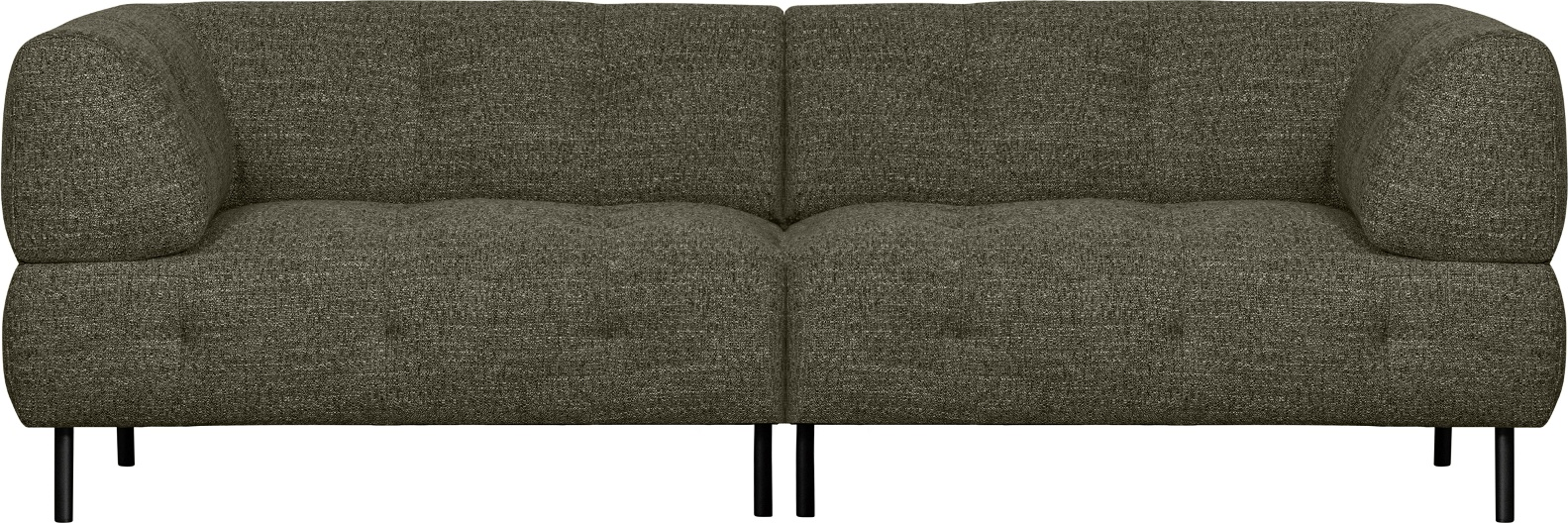 -personers Sofa Woood Lloyd Grøn H75   B245   D90     Robust Polyester   Stilfuld Komfort