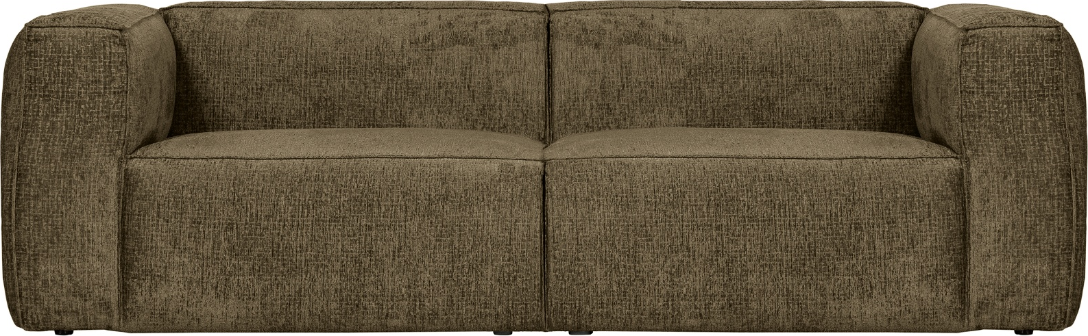-personers Sofa Woood Bean Grøn Strukturfløjl L246   Modulopbygget Robust Design